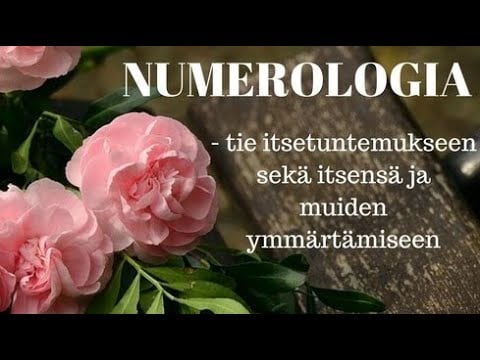 Numerologia webinaari 26.9.2022